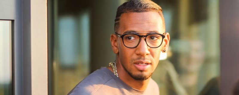 BERLIN, GERMANY - MAY 11: German soccer player Jerome Boateng poses during the presentation of his eye wear collection at 40seconds on May 11, 2016 in Berlin, Germany. (Photo by Christian Marquardt/Getty Images)